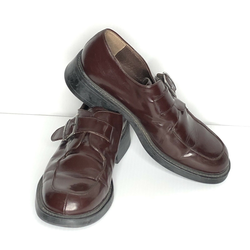 Kenneth Cole New York men's dark brown buckle shoe